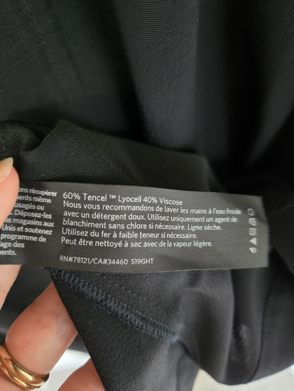 Eileen Fisher Women's Tencel Midi Dress Size L Minimalist LBD Lagenlook Capsule - Picture 5 of 7